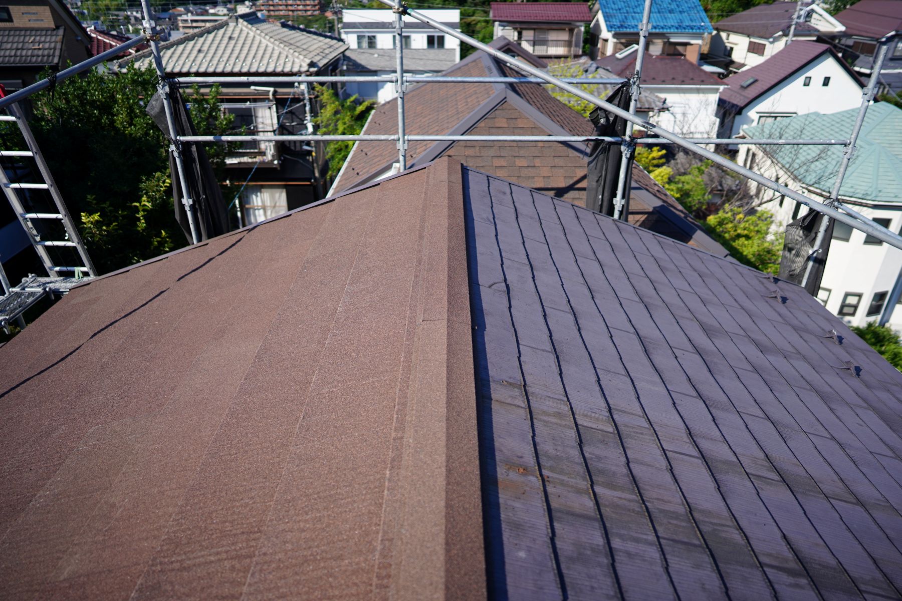 横浜市戸塚区　I様邸　2025年7月　　　屋根一部重ね葺き